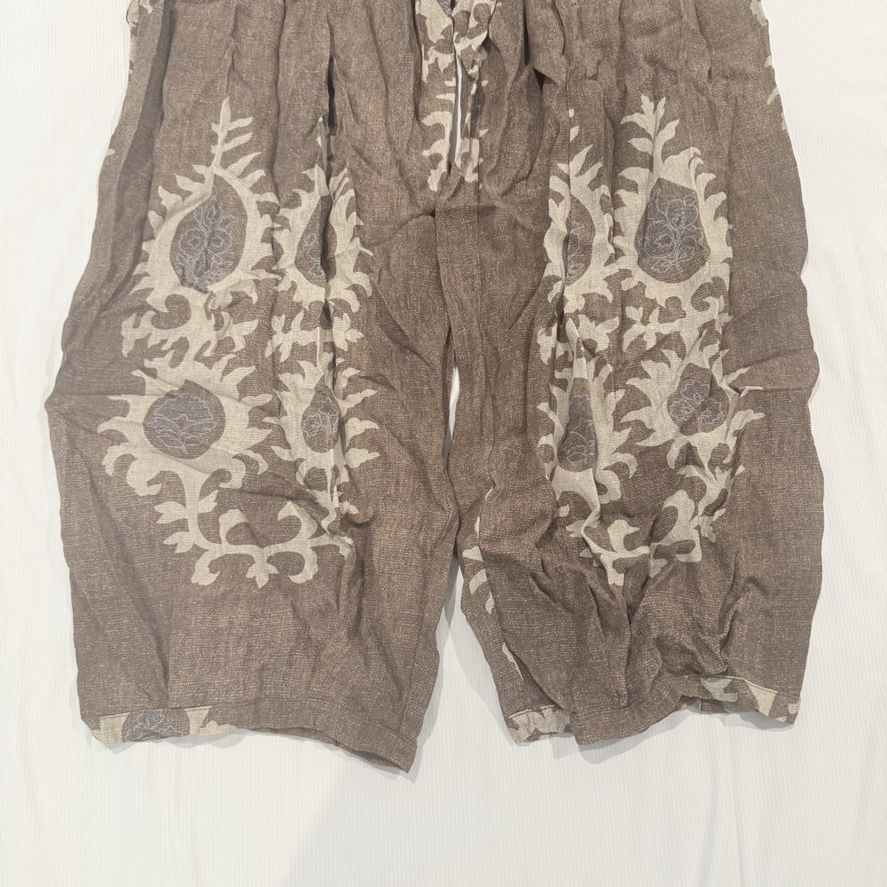 Bazar Deluxe Bali Moka, Print Trousers Ethnic, Sz M No Drawstrings - Picture 7 of 8